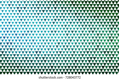 Light Blue, Green vector geometric simple minimalistic background, which consist of triangles on white background. Triangular pattern with gradient for your business design. 