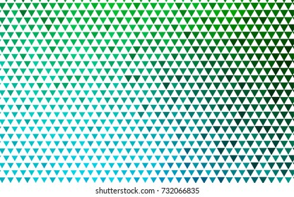 Light Blue, Green vector geometric simple minimalistic background, which consist of triangles on white background. Triangular pattern with gradient for your business design. 