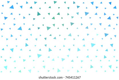 Light Blue, Green vector geometric simple minimalistic background, which consist of triangles on white background. Triangular pattern with gradient for your business design. 