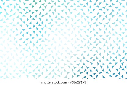 Light Blue, Green vector geometric simple minimalistic background, which consist of triangles on white background. Triangular pattern with gradient for your business design. 