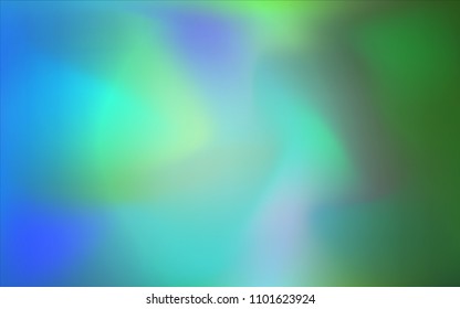 Light Blue, Green vector glossy abstract backdrop. Brand-new colored illustration in blurry style with gradient. A completely new design for your business.