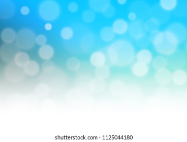 Light Blue, Green vector glossy bokeh pattern. Colorful illustration in abstract style with gradient. A new texture for your design.