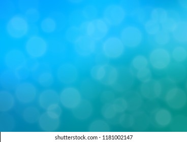 Light Blue, Green vector glossy abstract background. A completely new color illustration in a bokeh style. The elegant pattern for brand book.