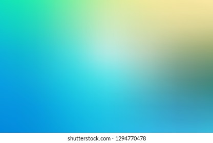 Light Blue, Green vector glossy abstract backdrop. Colorful abstract illustration with gradient. Blurred design for your web site.