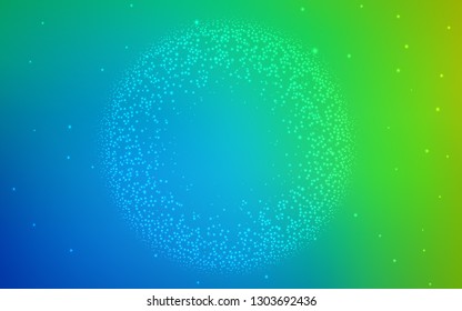 Light Blue, Green vector glossy abstract layout. Colorful illustration in abstract style with gradient. The best blurred design for your business.