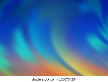 Light Blue, Green vector glossy abstract background. Glitter abstract illustration with an elegant design. The background for your creative designs.