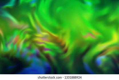 Light Blue, Green vector glossy abstract layout. Colorful illustration in abstract style with gradient. Background for designs.