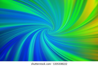 Light Blue, Green vector glossy abstract backdrop. Abstract colorful illustration with gradient. Completely new design for your business.