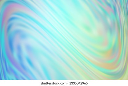 Light Blue, Green vector glossy abstract backdrop. A completely new colored illustration in blur style. Elegant background for a brand book.