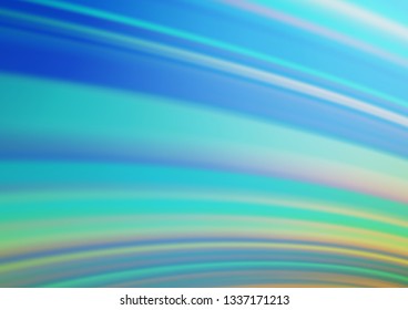 Light Blue, Green vector glossy abstract background. A completely new color illustration in a bokeh style. The template for backgrounds of cell phones.