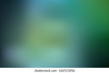 Light Blue, Green vector glossy abstract background. A completely new colored illustration in blur style. Blurred design for your web site.