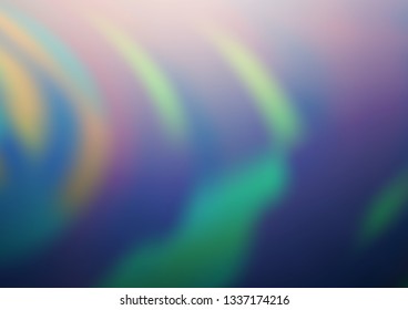 Light Blue, Green vector glossy abstract background. Creative illustration in halftone style with gradient. The elegant pattern for brand book.