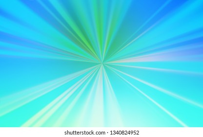 Light Blue, Green vector glossy abstract backdrop. Abstract colorful illustration with gradient. The best blurred design for your business.