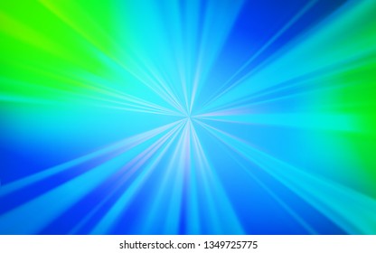 Light Blue, Green vector glossy abstract layout. Creative illustration in halftone style with gradient. New way of your design.