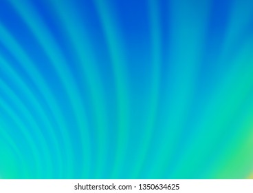 Light Blue, Green vector glossy abstract template. A completely new color illustration in a bokeh style. The template for backgrounds of cell phones.