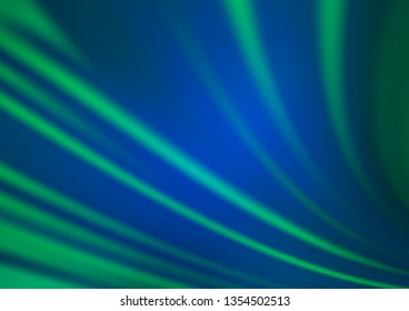 Light Blue, Green vector glossy abstract template. An elegant bright illustration with gradient. A new texture for your design.