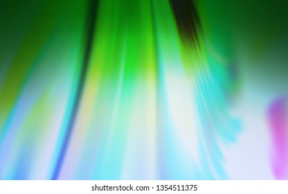 Light Blue, Green vector glossy abstract layout. Glitter abstract illustration with gradient design. New way of your design.