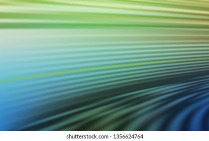 Light Blue, Green vector glossy abstract background. Creative illustration in halftone style with gradient. Blurred design for your web site.