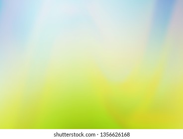 Light Blue, Green vector glossy abstract template. An elegant bright illustration with gradient. The template can be used for your brand book.