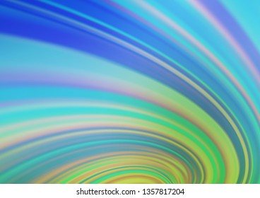 Light Blue, Green vector glossy abstract background. A completely new color illustration in a bokeh style. The best blurred design for your business.