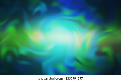 Light Blue, Green vector glossy abstract backdrop. Colorful abstract illustration with gradient. Background for a cell phone.