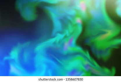 Light Blue, Green vector glossy abstract layout. A completely new colored illustration in blur style. Background for designs.