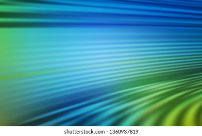 Light Blue, Green vector glossy abstract backdrop. Glitter abstract illustration with gradient design. New style for your business design.