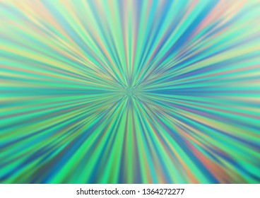 Light Blue, Green vector glossy bokeh pattern. Creative illustration in halftone style with gradient. The best blurred design for your business.