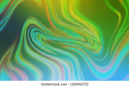 Light Blue, Green vector glossy abstract layout. Glitter abstract illustration with gradient design. New style design for your brand book.