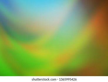 Light Blue, Green vector glossy bokeh pattern. Colorful illustration in abstract style with gradient. The elegant pattern for brand book.