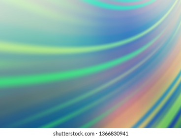 Light Blue, Green vector glossy abstract background. Colorful illustration in abstract style with gradient. A completely new template for your design.