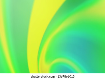 Light Blue, Green vector glossy abstract template. Colorful abstract illustration with gradient. Brand new style for your business design.