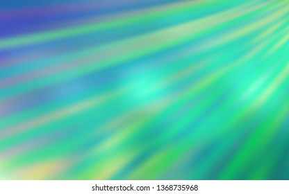 Light Blue, Green vector glossy abstract background. New colored illustration in blur style with gradient. New design for your business.