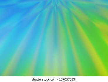 Light Blue, Green vector glossy abstract background. Glitter abstract illustration with an elegant design. A new texture for your design.
