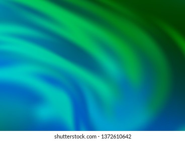 Light Blue, Green vector glossy abstract background. Shining colorful illustration in a Brand new style. The background for your creative designs.