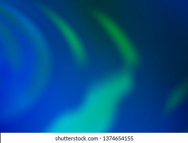 Light Blue, Green vector glossy bokeh pattern. Shining colorful illustration in a Brand new style. A completely new template for your design.