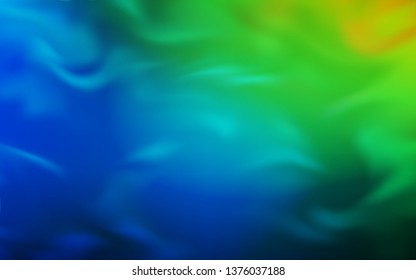 Light Blue, Green vector glossy abstract layout. Glitter abstract illustration with gradient design. Elegant background for a brand book.