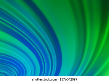 Light Blue, Green vector glossy bokeh pattern. A completely new color illustration in a bokeh style. A new texture for your design.