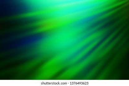 Light Blue, Green vector glossy abstract layout. Colorful illustration in abstract style with gradient. Completely new design for your business.