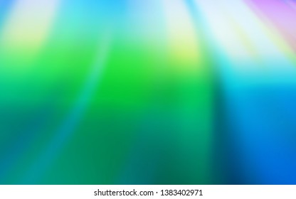 Light Blue, Green vector glossy abstract background. Shining colored illustration in smart style. Blurred design for your web site.