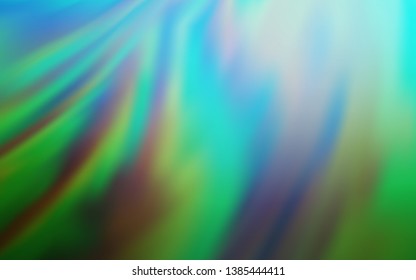 Light Blue, Green vector glossy abstract backdrop. Shining colored illustration in smart style. New design for your business.