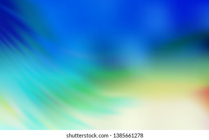 Light Blue, Green vector glossy abstract background. Creative illustration in halftone style with gradient. New style design for your brand book.