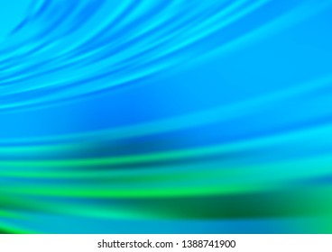 Light Blue, Green vector glossy abstract background. An elegant bright illustration with gradient. A completely new template for your design.
