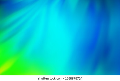 Light Blue, Green vector glossy abstract background. Abstract colorful illustration with gradient. Background for designs.