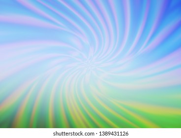 Light Blue, Green vector glossy abstract background. Creative illustration in halftone style with gradient. A new texture for your design.