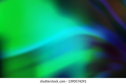 Light Blue, Green vector glossy abstract background. Glitter abstract illustration with gradient design. Blurred design for your web site.