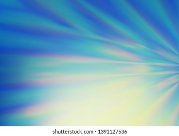 Light Blue, Green vector glossy abstract background. Colorful illustration in blurry style with gradient. A new texture for your design.