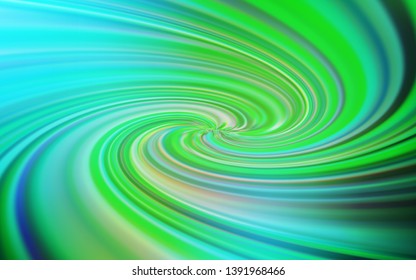 Light Blue, Green vector glossy abstract backdrop. Modern abstract illustration with gradient. Background for designs.