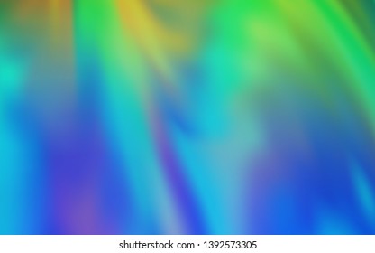Light Blue, Green vector glossy abstract layout. Modern abstract illustration with gradient. Background for a cell phone.