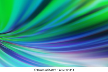 Light Blue, Green vector glossy abstract layout. Glitter abstract illustration with gradient design. Background for designs.